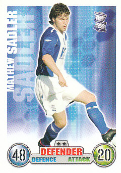 Mathew Sadler Birmingham City 2007/08 Topps Match Attax #38